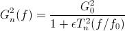 Chebyshev gain equation